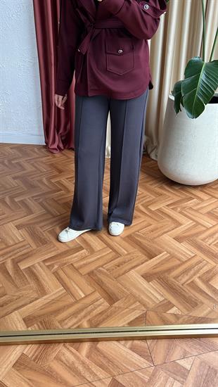 Oysh palazzo eşofman pantolon-antrasit - vakronline