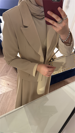 Berceste Etekli Takım - Bej