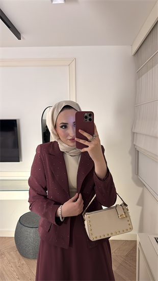 Berceste Etekli Takım - Bordo