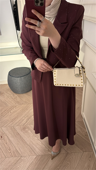 Berceste Etekli Takım - Bordo