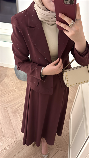 Berceste Etekli Takım - Bordo