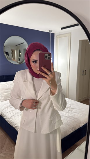 Berceste Etekli Takım - Ekru 