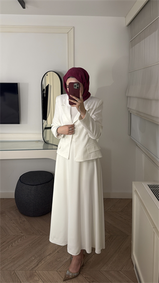 Berceste Etekli Takım - Ekru 