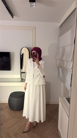 Berceste Etekli Takım - Ekru 