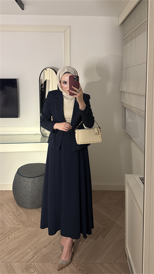 Berceste Etekli Takım - Lacivert