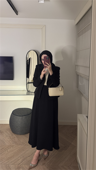 Berceste Etekli Takım - Siyah