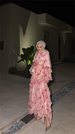Biana Elbise - Pembe 
