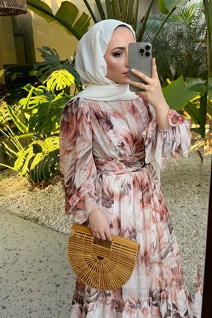 Cavalli elbise -kahve - vakronline