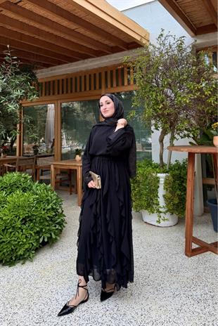 Mour etekli takım-siyah - vakronline