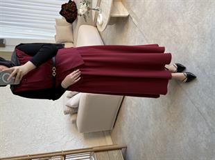 İsabel etekli takım-bordo - vakronline