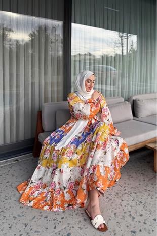 Candy keten elbise - vakronline