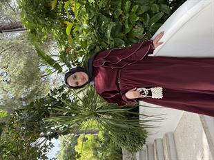 Mecy etekli takım-bordo - Vakronline