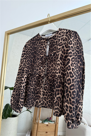Leopar pinterest ceket - vakronline