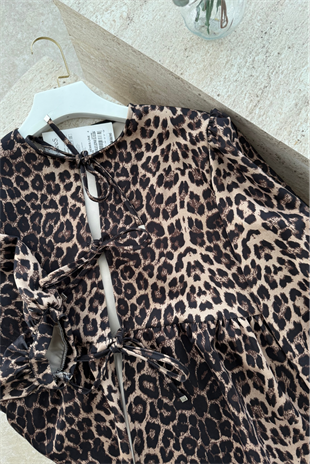 Leopar pinterest ceket - vakronline