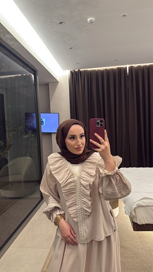 Dore Etekli Takım - Bej