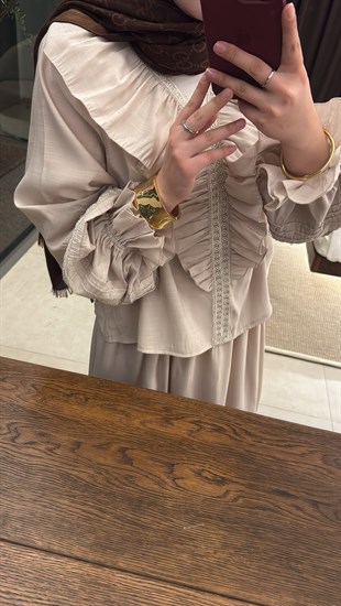 Dore Etekli Takım - Bej