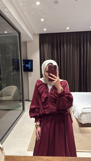 Dore Etekli Takım - Bordo 