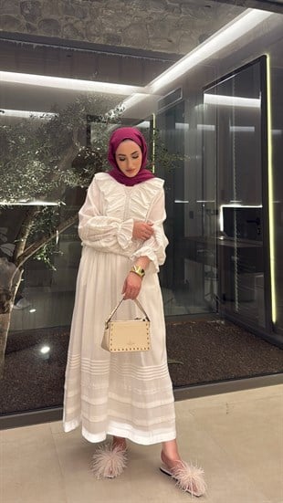 Dore Etekli Takım - Ekru