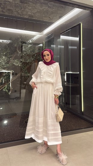 Dore Etekli Takım - Ekru