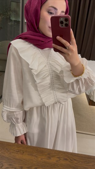 Dore Etekli Takım - Ekru