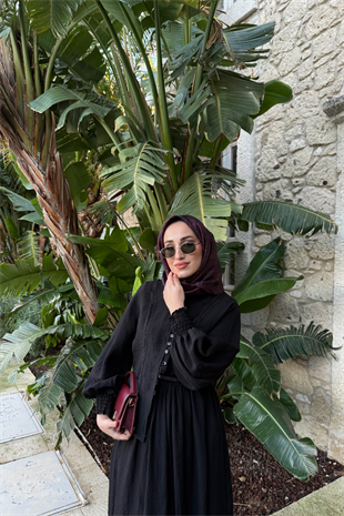 Efru Etekli Takım - Siyah