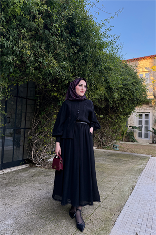 Efru Etekli Takım - Siyah