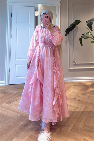Estella Elbise - Pembe
