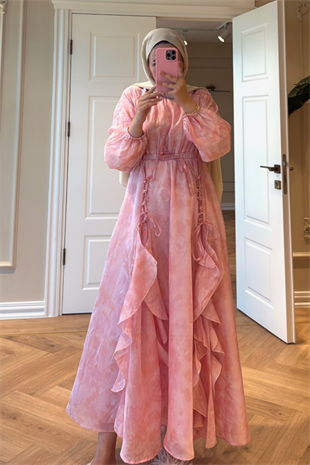 Estella Elbise - Pembe