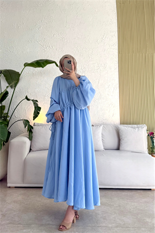 Fuga Pamuk elbise-bebe mavi 