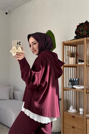 Kapüşonlu i̇kili takım-begonya - vakronline