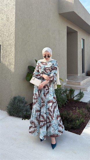 Glam Elbise - Su Yeşili