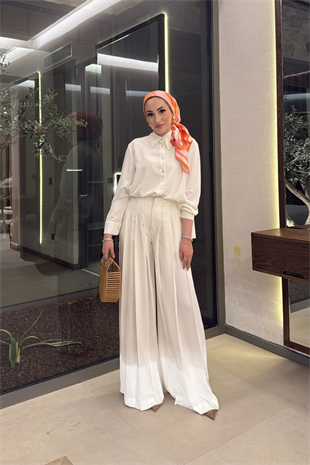 Pretty Pantolonlu Takım - Kahve