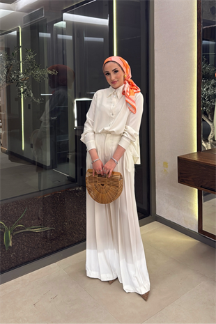 Pretty Pantolonlu Takım - Kahve