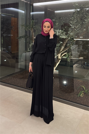 Godiva Pantolonlu Takım - Siyah