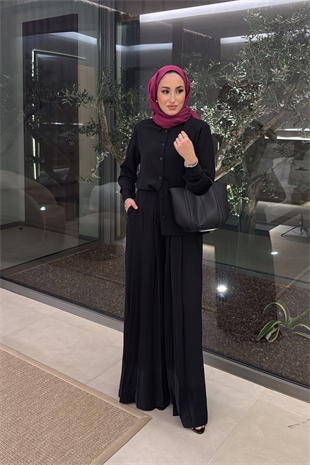 Godiva Pantolonlu Takım - Siyah