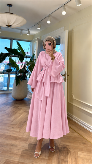 Grace Keten Etekli Takım - Pembe