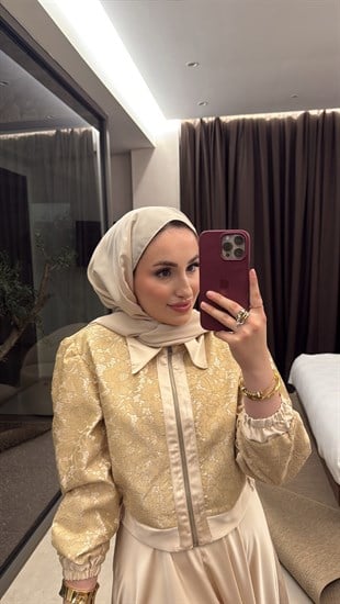 Hilde Etekli Takım - Bej