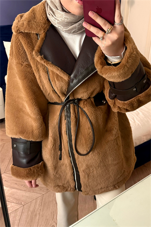 İPKYOL MODEL ANGORA KABAN-CAMEL