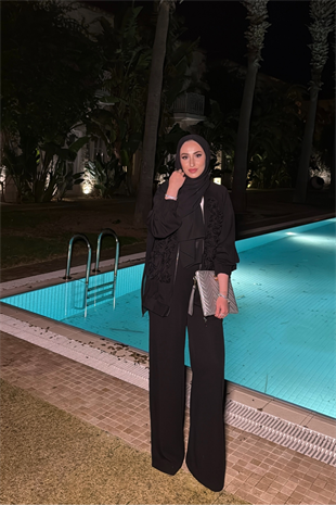 Keep Up Pantolonlu Takım - Siyah