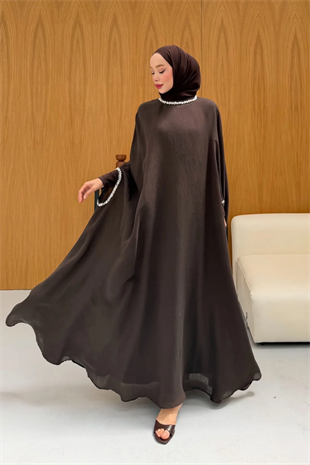 Neva Taş Detaylı Elbise  - Sarı