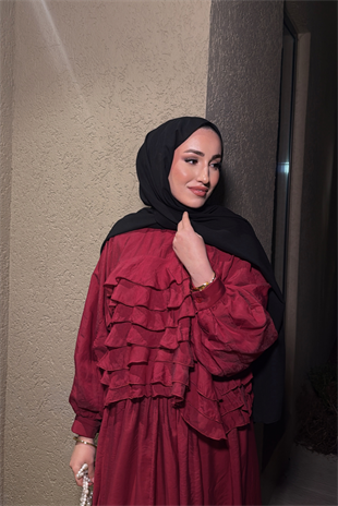 Lily Etekli Takım - Bordo 