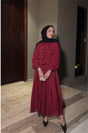 Lily Etekli Takım - Bordo 