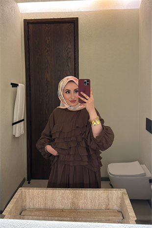 Lily Etekli Takım - Kahve 