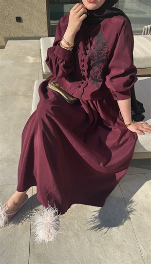 Mary Etekli Takım - Bordo