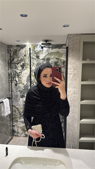 Mery elbise - Siyah