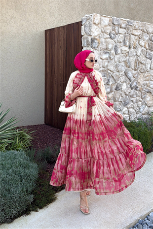 Minas Elbise - Pembe