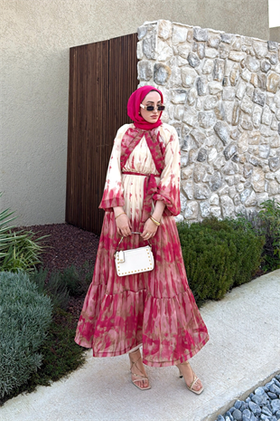 Minas Elbise - Pembe