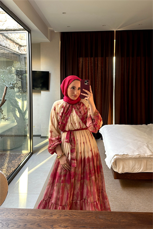 Minas Elbise - Pembe