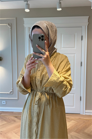 Monica Taşlı Elbise Çağla