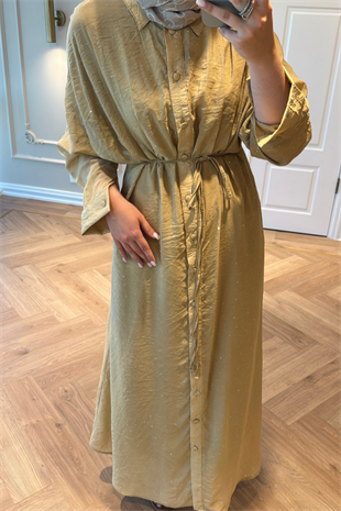 Monica Taşlı Elbise Çağla
